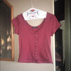 Button up T-shirt